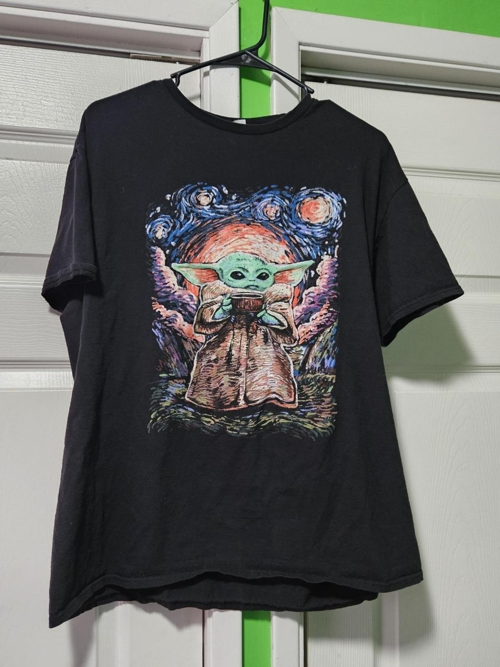 Black Baby Yoda Graphic Tee